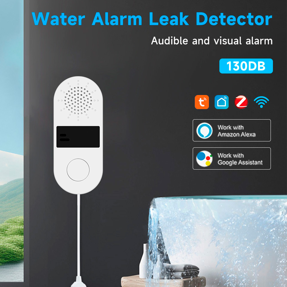 Water Alarm Sensor - Tuya Wifi Water Leak Detector with