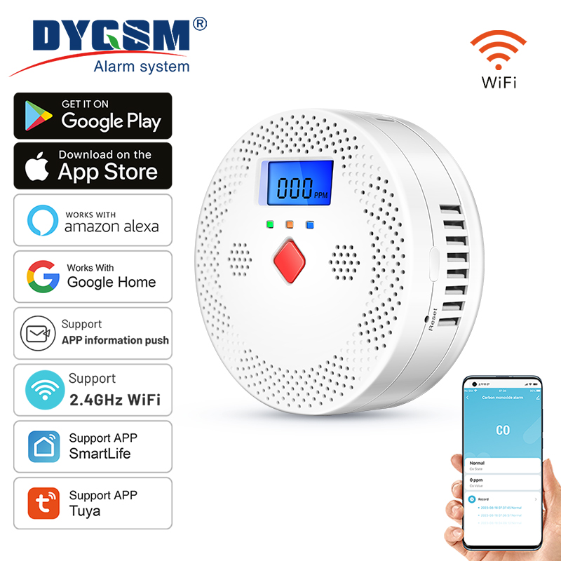 Co Detector Plug - Tuya WiFi Smart Carbon Monoxide Detector