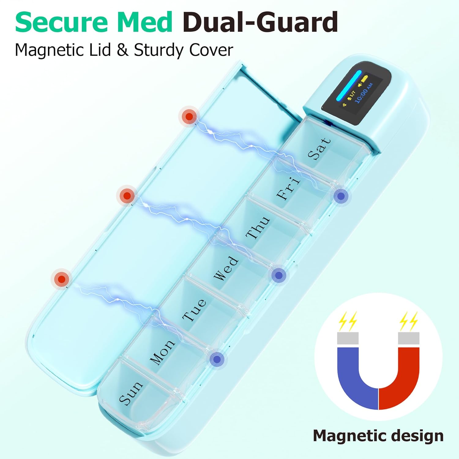 Smart Pill Organizer with Alar - огляд і ціна Medicine Cabinet Lock