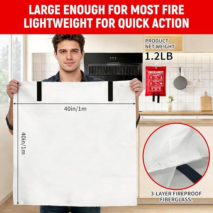 TANAN 2026 Latest Emergency Fi - огляд і ціна Fire Blanket Kitchen