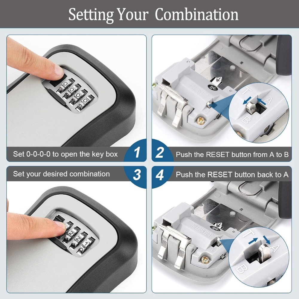 Key Safe Wall Mounted Waterpro - огляд і ціна Lockbox Key Secure