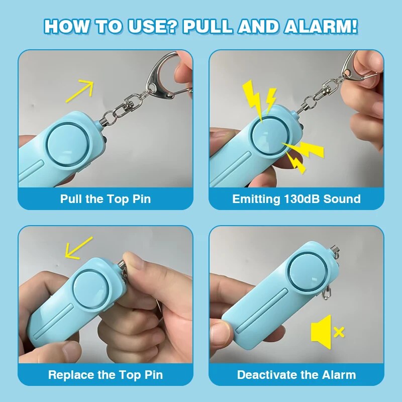 Personal Security Alarm Self D - огляд і ціна Personal Alarm Keychain