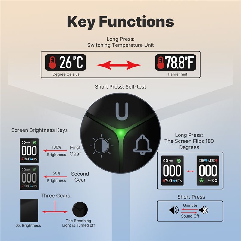 Built-In CO Monitor Alarm Soun - огляд і ціна Co Detector Plug