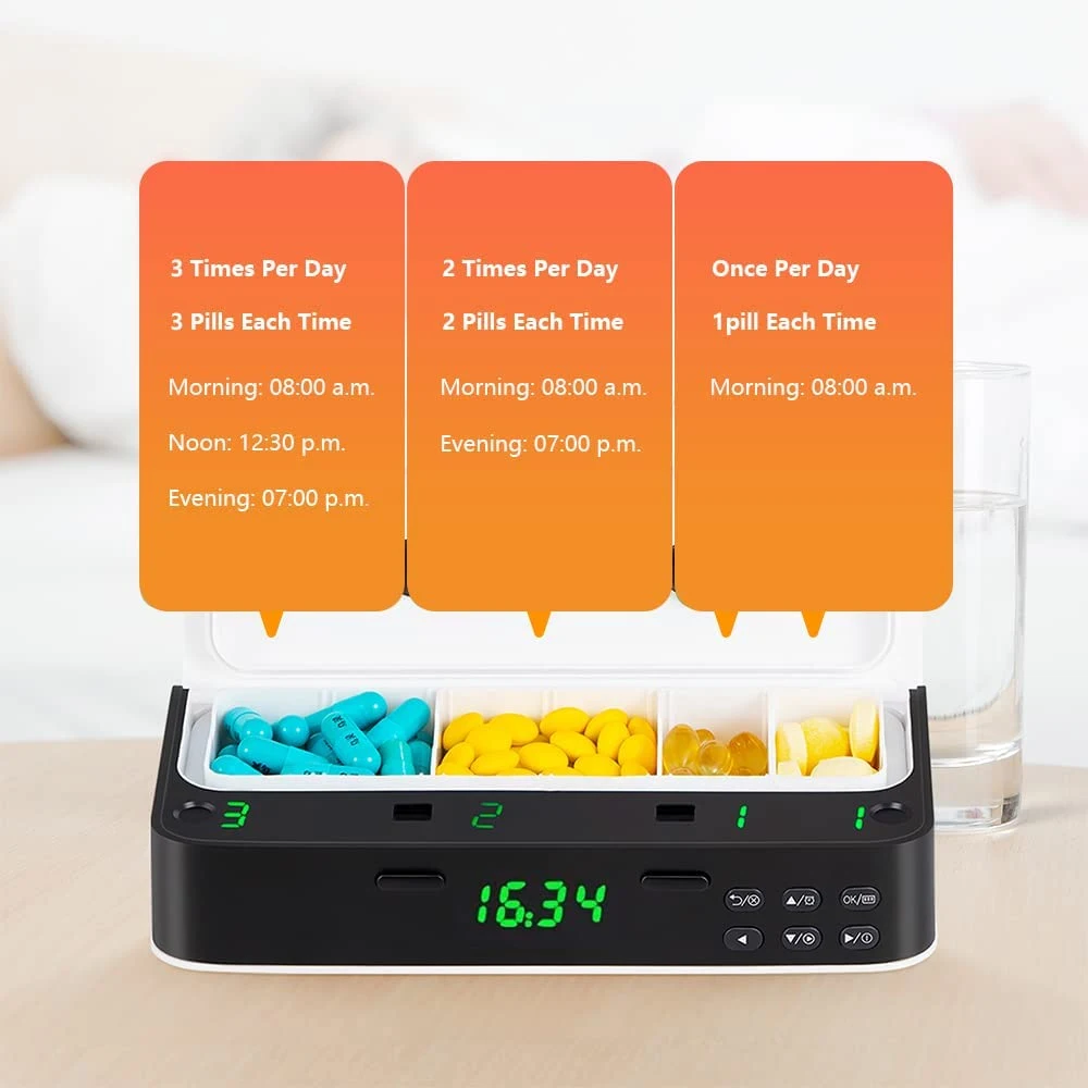 Pill Dispenser with Alarm Dail - огляд і ціна Medicine Cabinet Lock