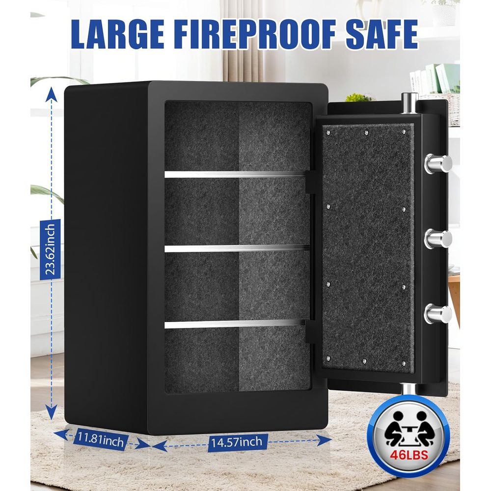 Large Biometric Safe with 35 M - огляд і ціна Fire Safe Document