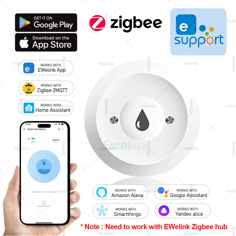 Ewelink Zigbee 3.0 Water Senso - огляд і ціна Water Alarm Sensor