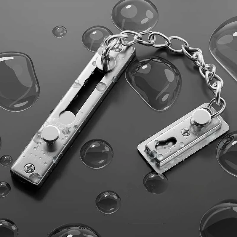 No Drill Stainless Steel Secur - огляд і ціна Security Chain Door