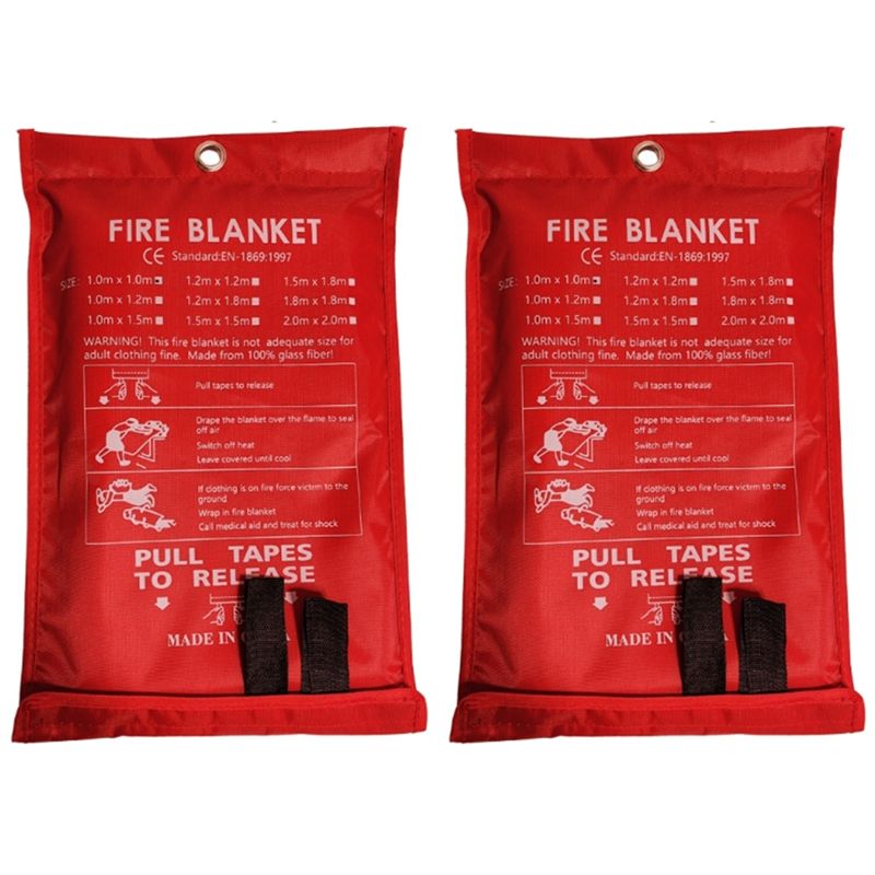 Promotion Day 2PCS Emergency F - огляд і ціна Fire Blanket Kitchen