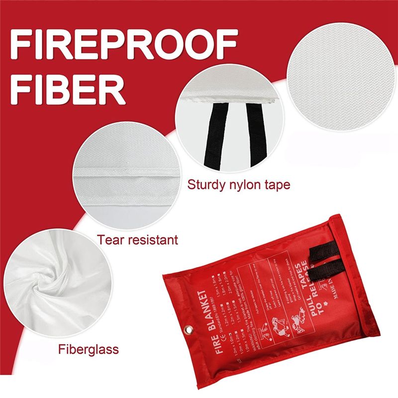 Promotion Day 2PCS Emergency F - огляд і ціна Fire Blanket Kitchen
