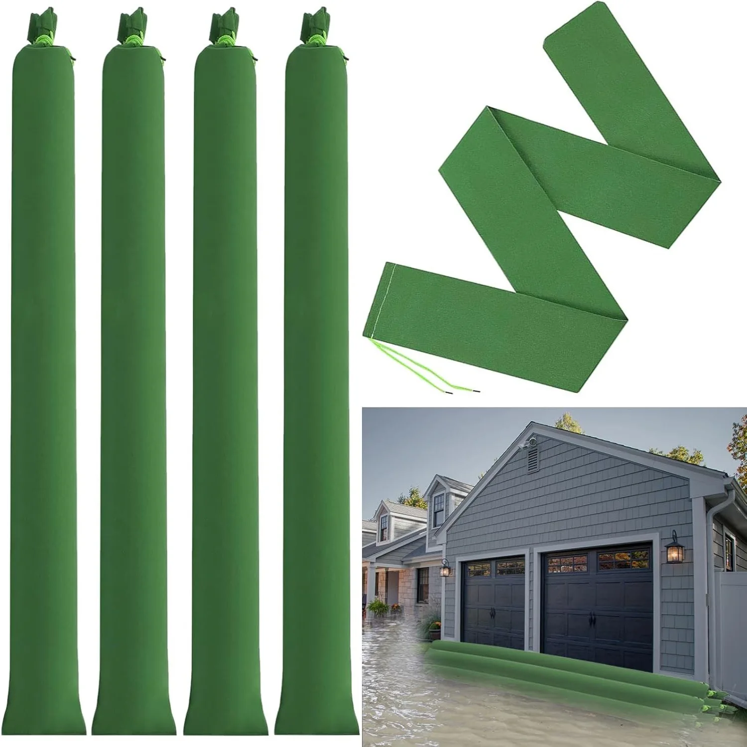 2Pcs Sand Bags Thickened Long  - огляд і ціна Flood Barrier Bag