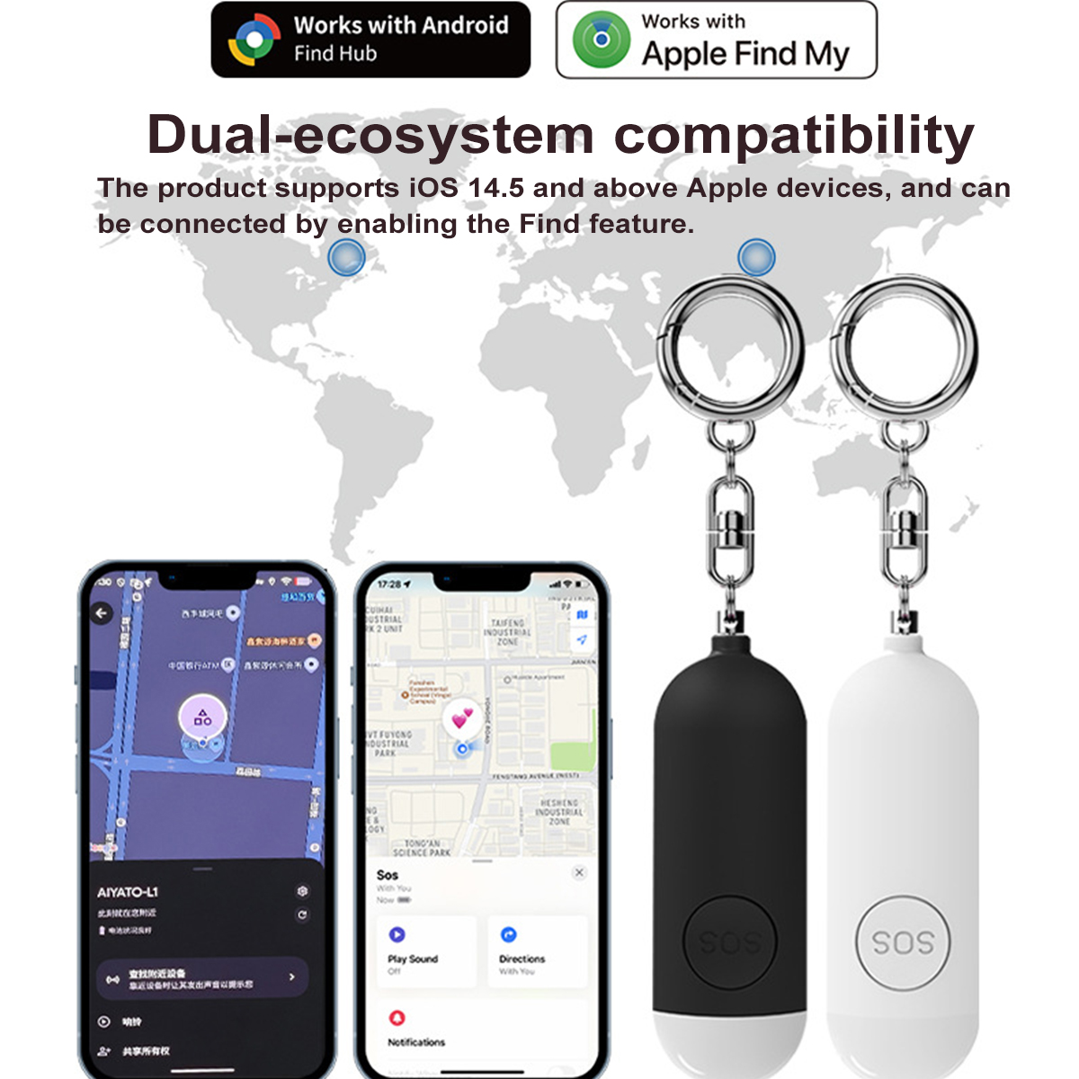 Self Defense Alarm LED Light R - огляд і ціна Personal Alarm Keychain