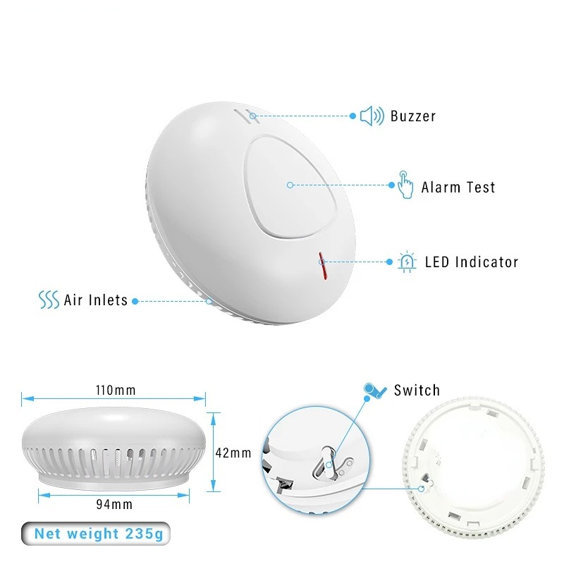 Smart home security alarm syst - огляд і ціна Smoke Detector Interconnected