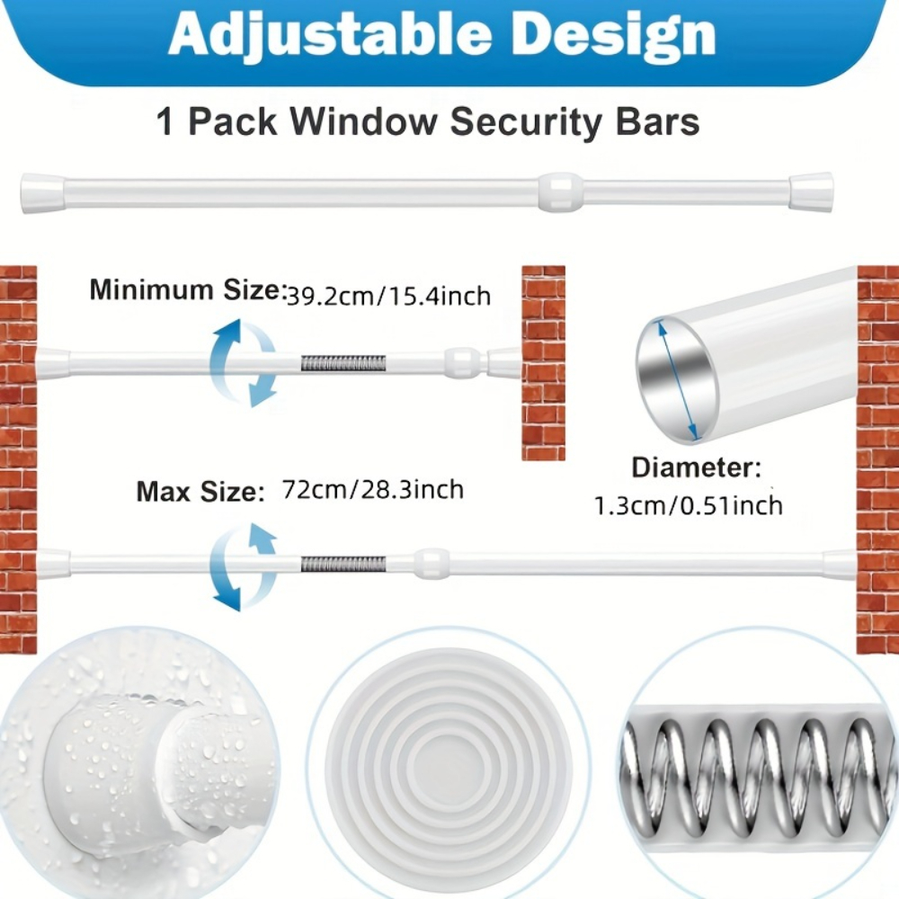 Adjustable Metal Window & Door - огляд і ціна Window Lock Bar