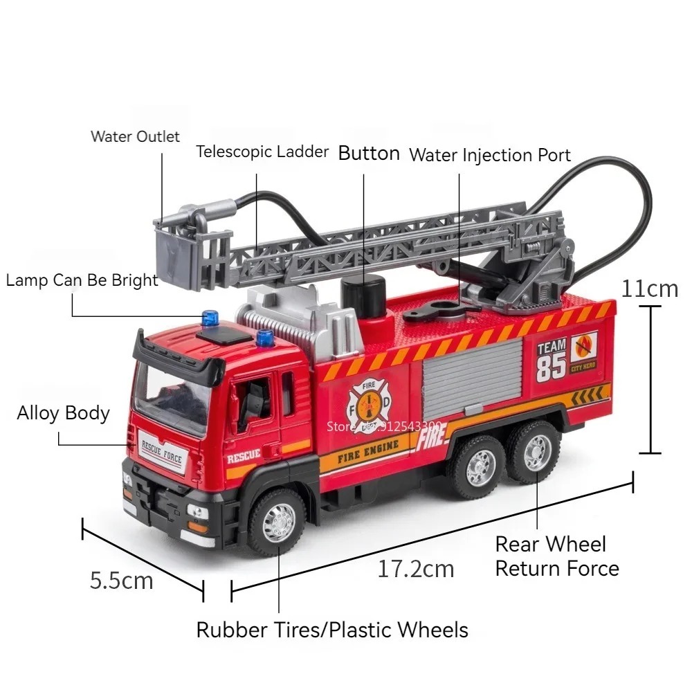 1:32 Scale Water Spray Fire Tr - огляд і ціна Fire Escape Ladder