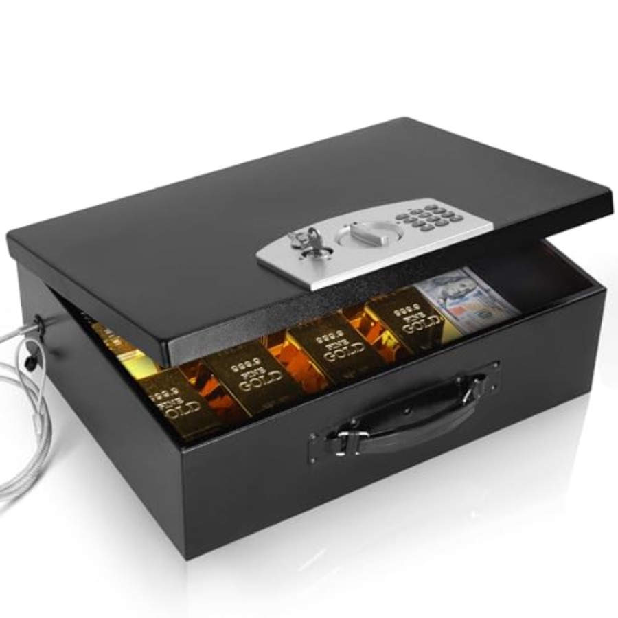 Portable Metal Safe Box with D - огляд і ціна Fire Safe Document
