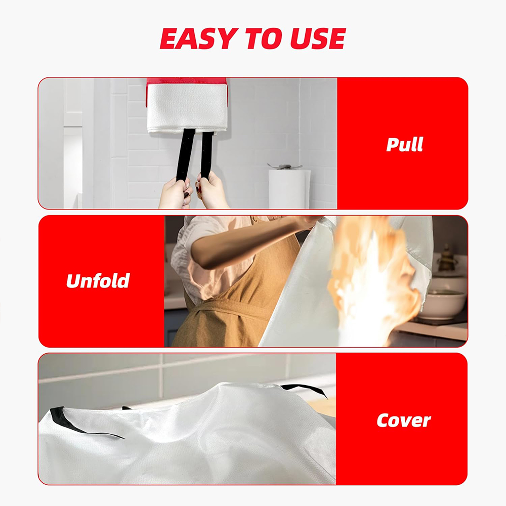 Fire Blanket 2 Pack 2*2m/1.5*1 - огляд і ціна Fire Blanket Kitchen