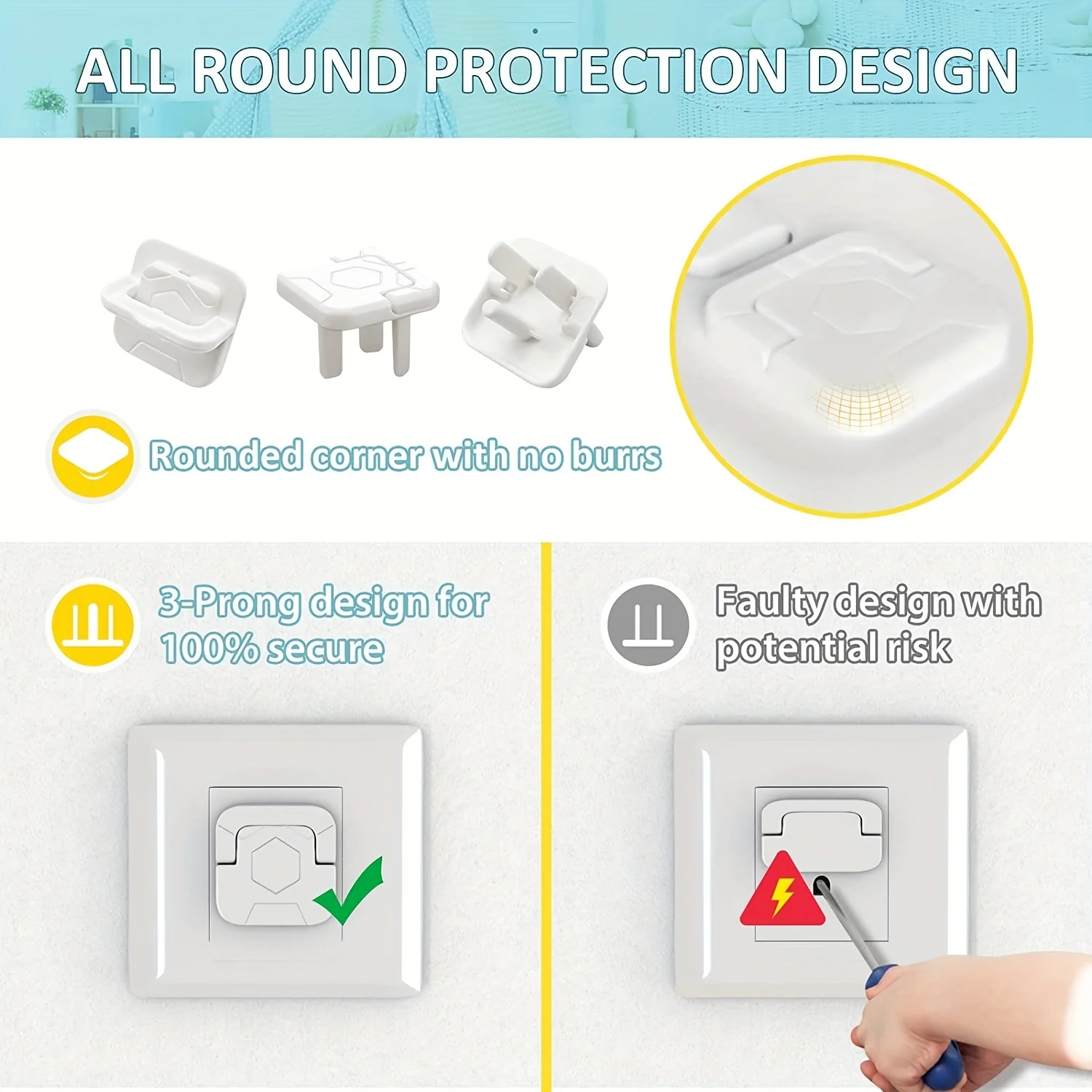 1-20Pc Baby Proof Outlet Cover - огляд і ціна Outlet Cover Baby