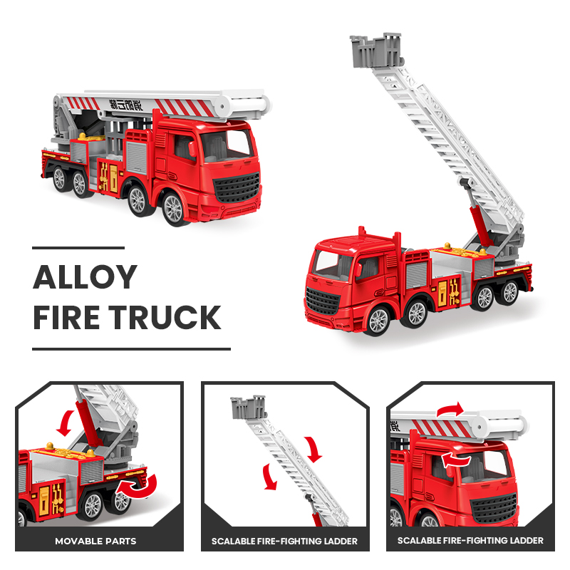 1:55 Diecast Fire Truck Model  - огляд і ціна Fire Escape Ladder