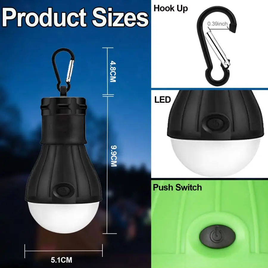 LED Camping Lights Tent Lamp P - огляд і ціна Power Outage Light