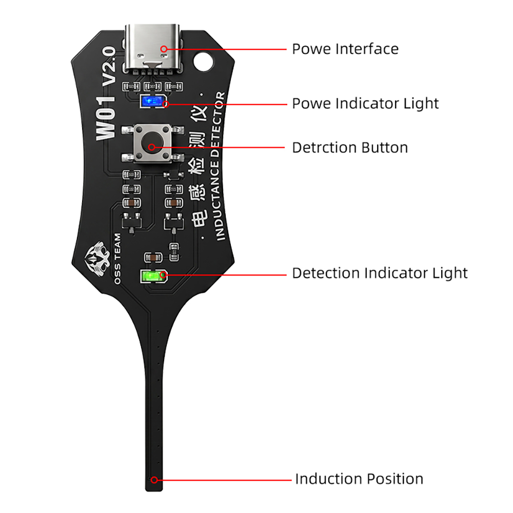 W01 Inductor Detector Tool Mot - огляд і ціна Co Detector Plug