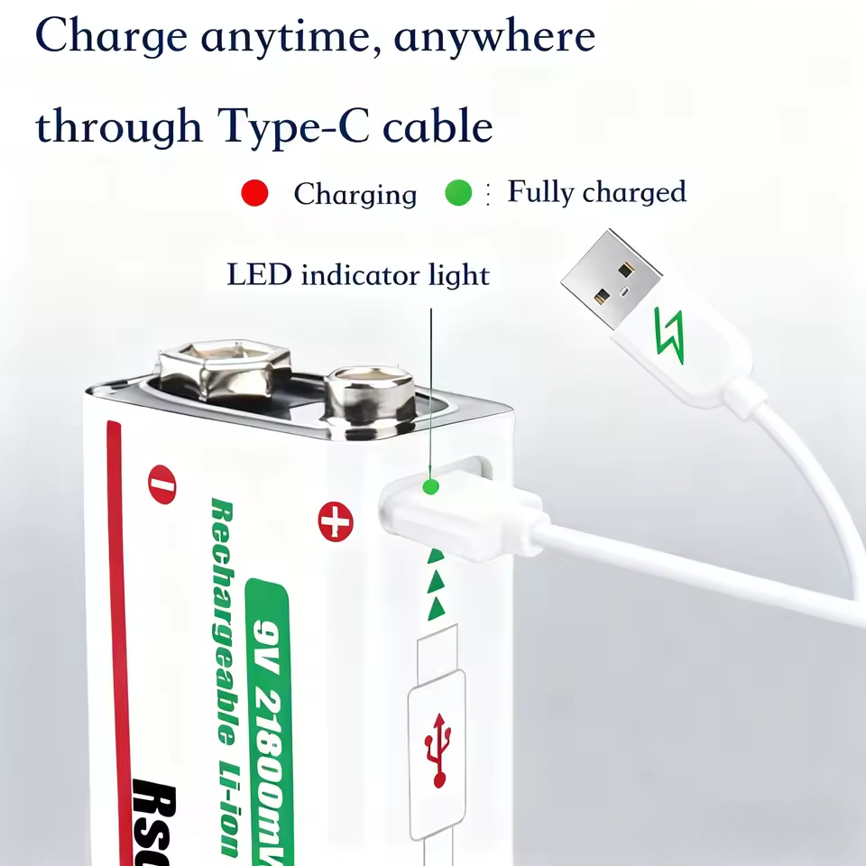 9V 21800mWh Rechargeable Lithi - огляд і ціна Smoke Detector Interconnected