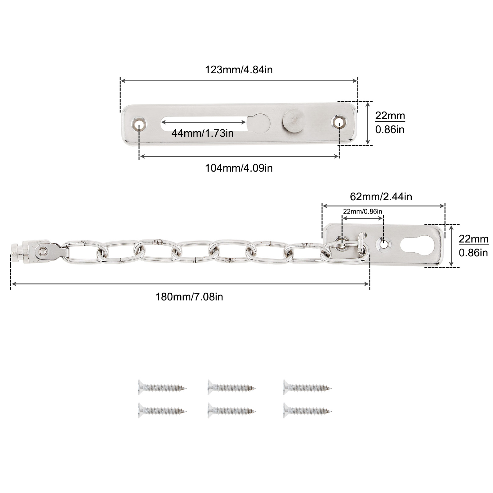 Solid Security Door Sliding Ch - огляд і ціна Security Chain Door