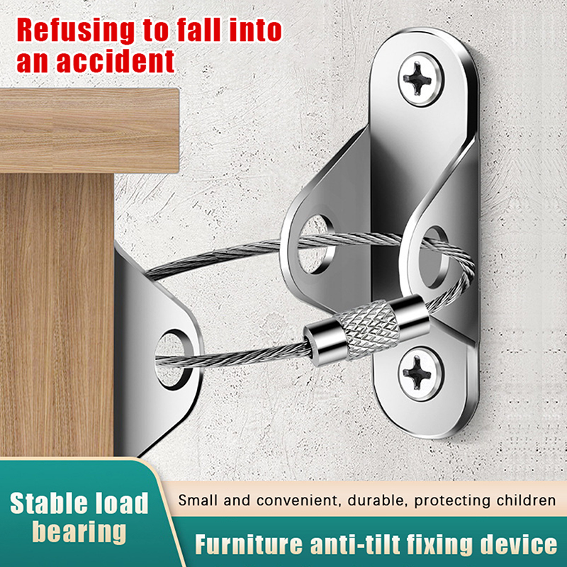 1Set Anti-Tip Furniture Anchor - огляд і ціна Earthquake Anchor Strap