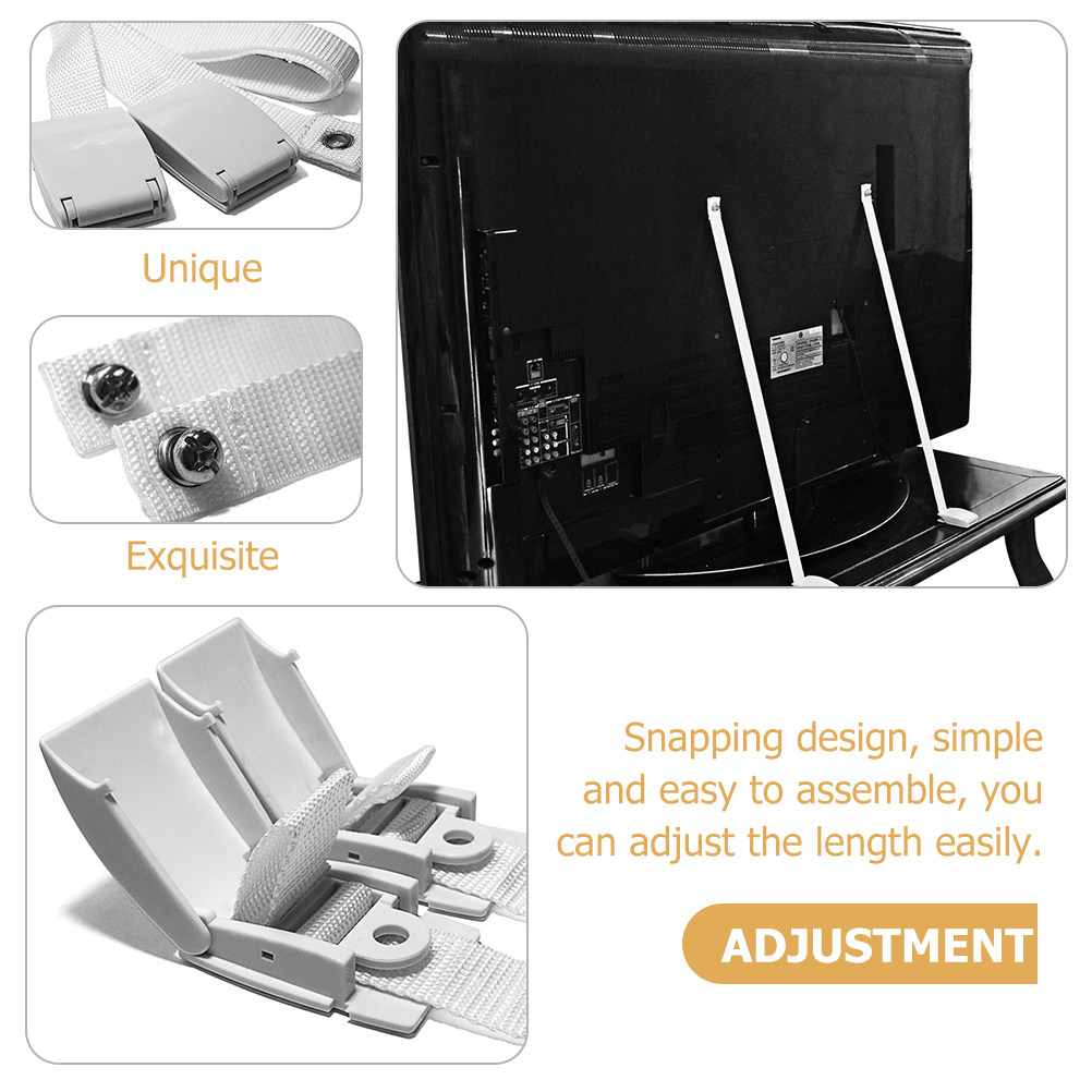 2Pcs Adjustable TV Strap Furni - огляд і ціна Earthquake Anchor Strap