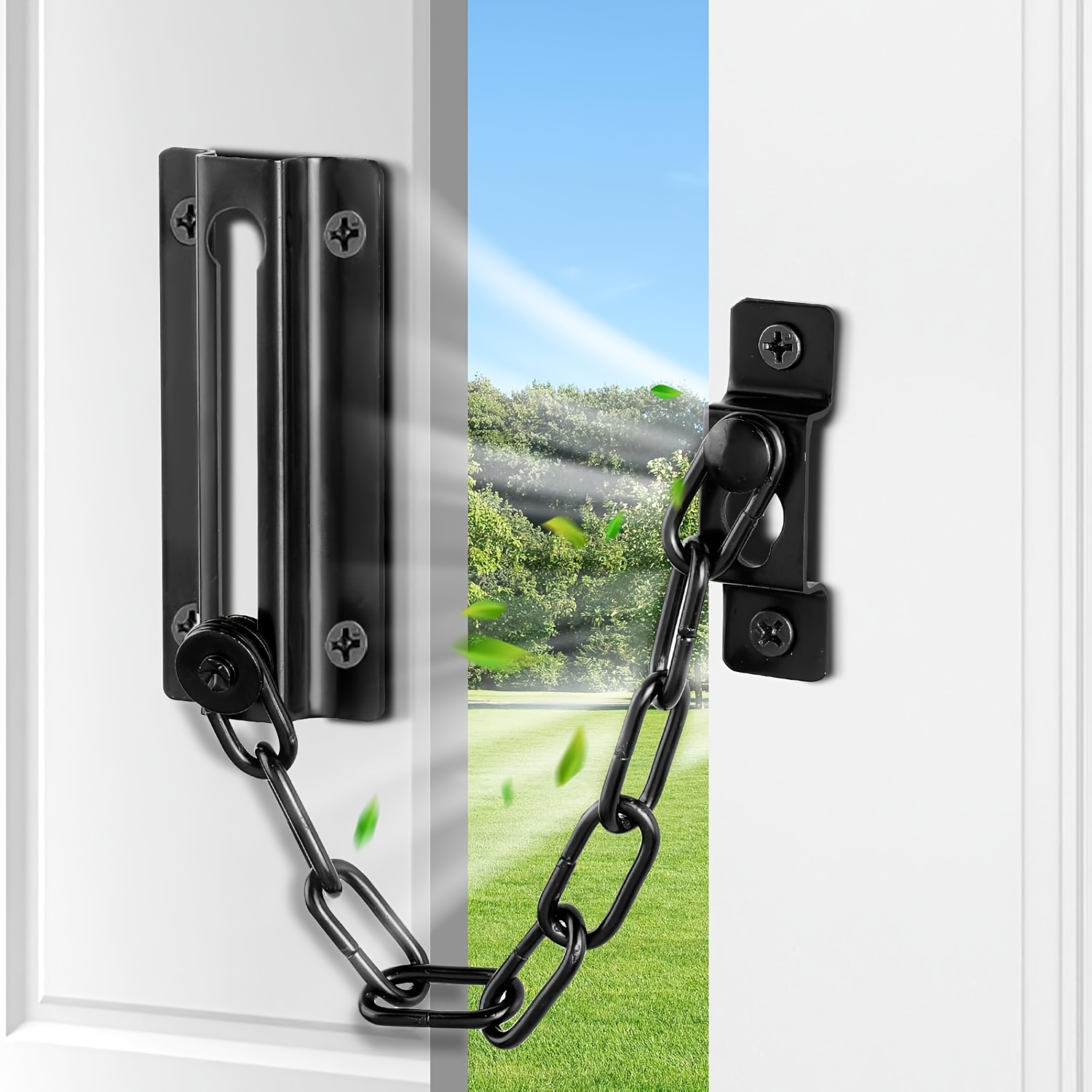 2 Pack Door Chain Lock Black,  - огляд і ціна Security Chain Door