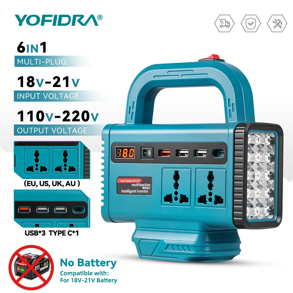 YOFIDRA 220V Portable Power In - огляд і ціна Power Outage Light