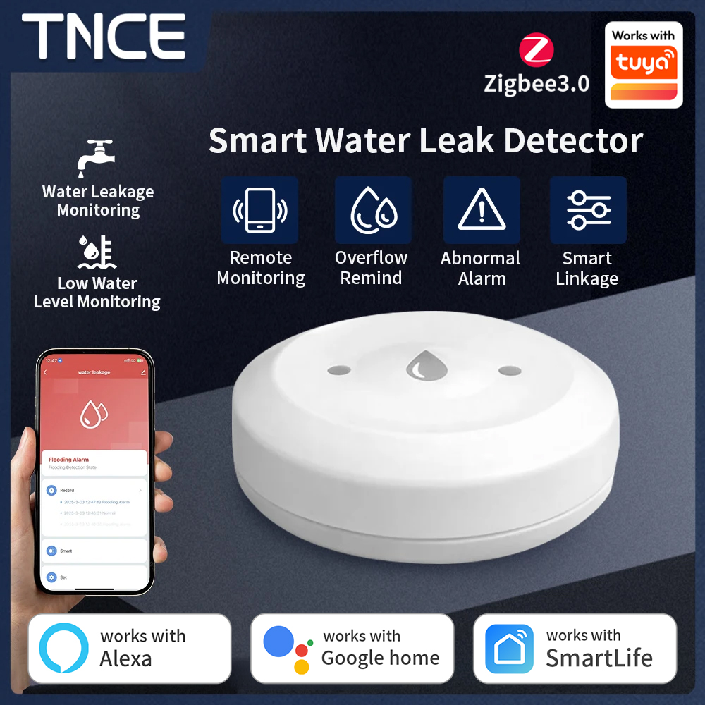 TNCE ZigBee3.0 Tuya Smart Wate - огляд і ціна Water Alarm Sensor