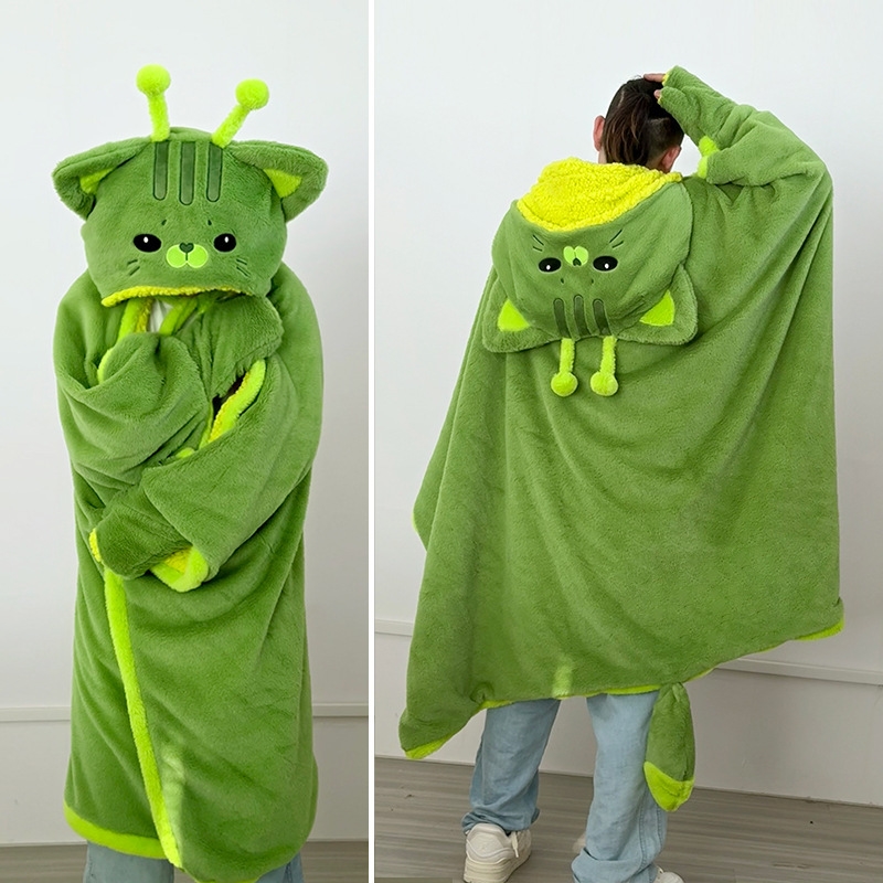 Cartoon Cute Alien Cat Hooded  - огляд і ціна Fire Blanket Kitchen