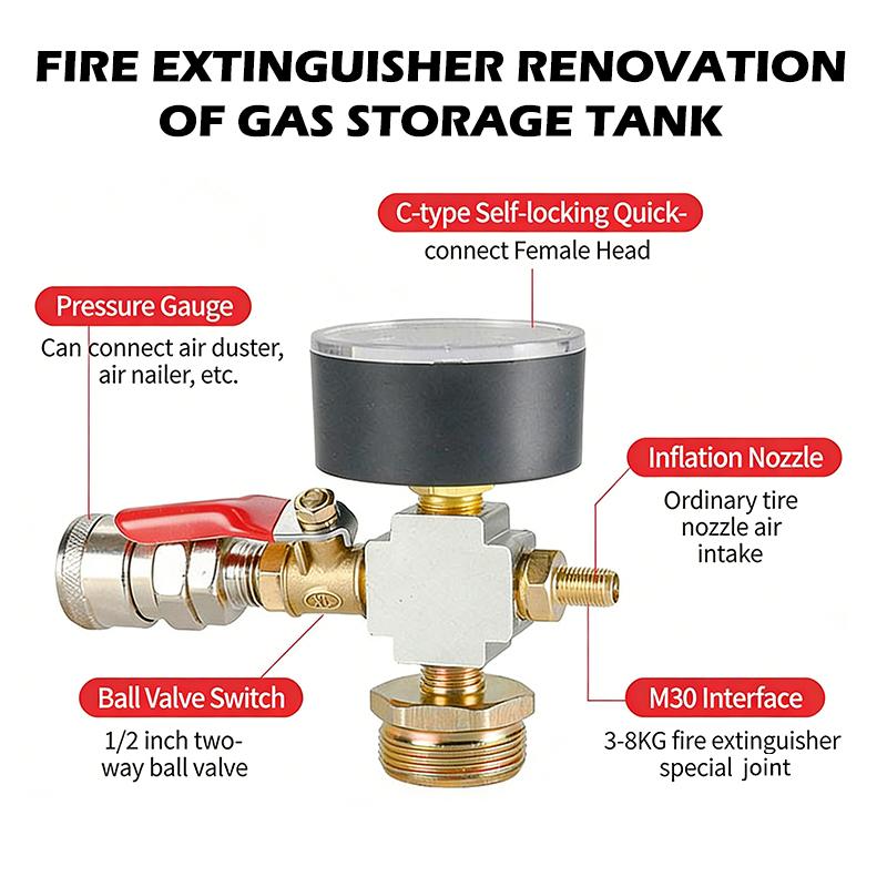 Air Pump Pressure Adapter Conv - огляд і ціна Fire Extinguisher Small