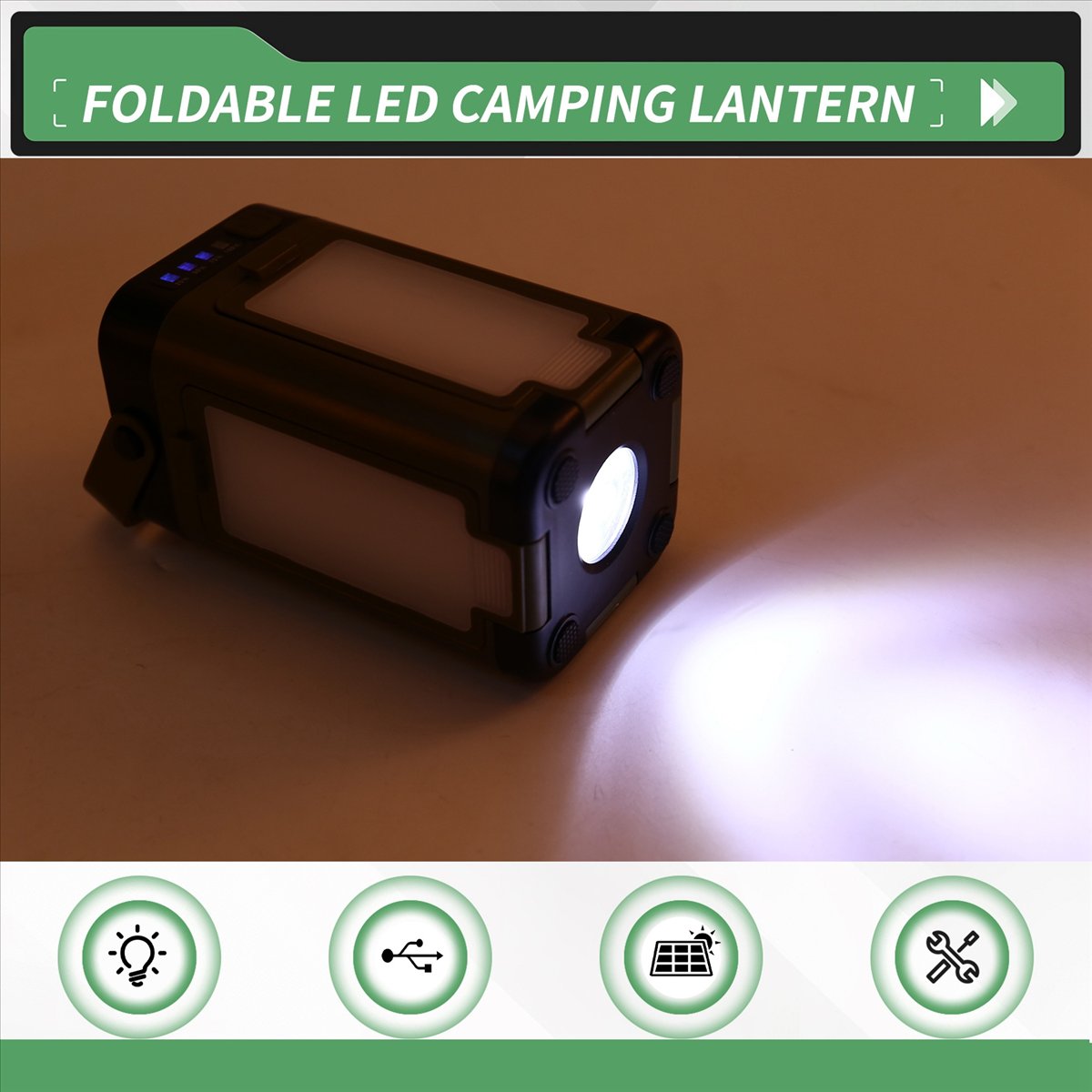 X08A Foldable LED Camping Lant - огляд і ціна Power Outage Light