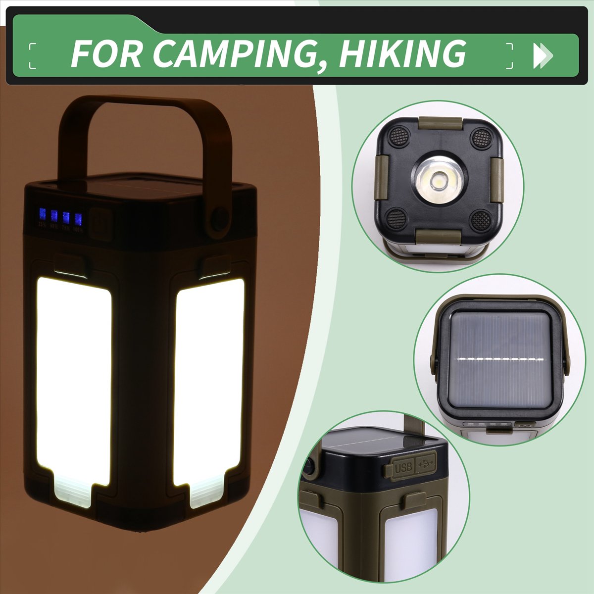 X08A Foldable LED Camping Lant - огляд і ціна Power Outage Light