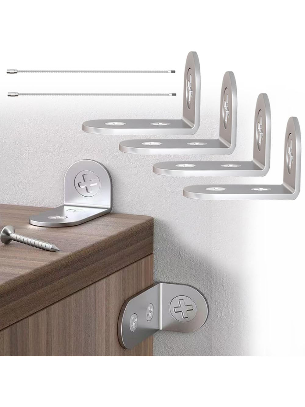 4pcs Furniture Anchors Earthqu - огляд і ціна Earthquake Anchor Strap