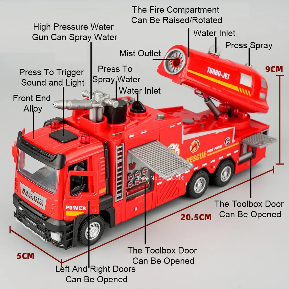 1:32 Scale Water Spray Fire Tr - огляд і ціна Fire Escape Ladder