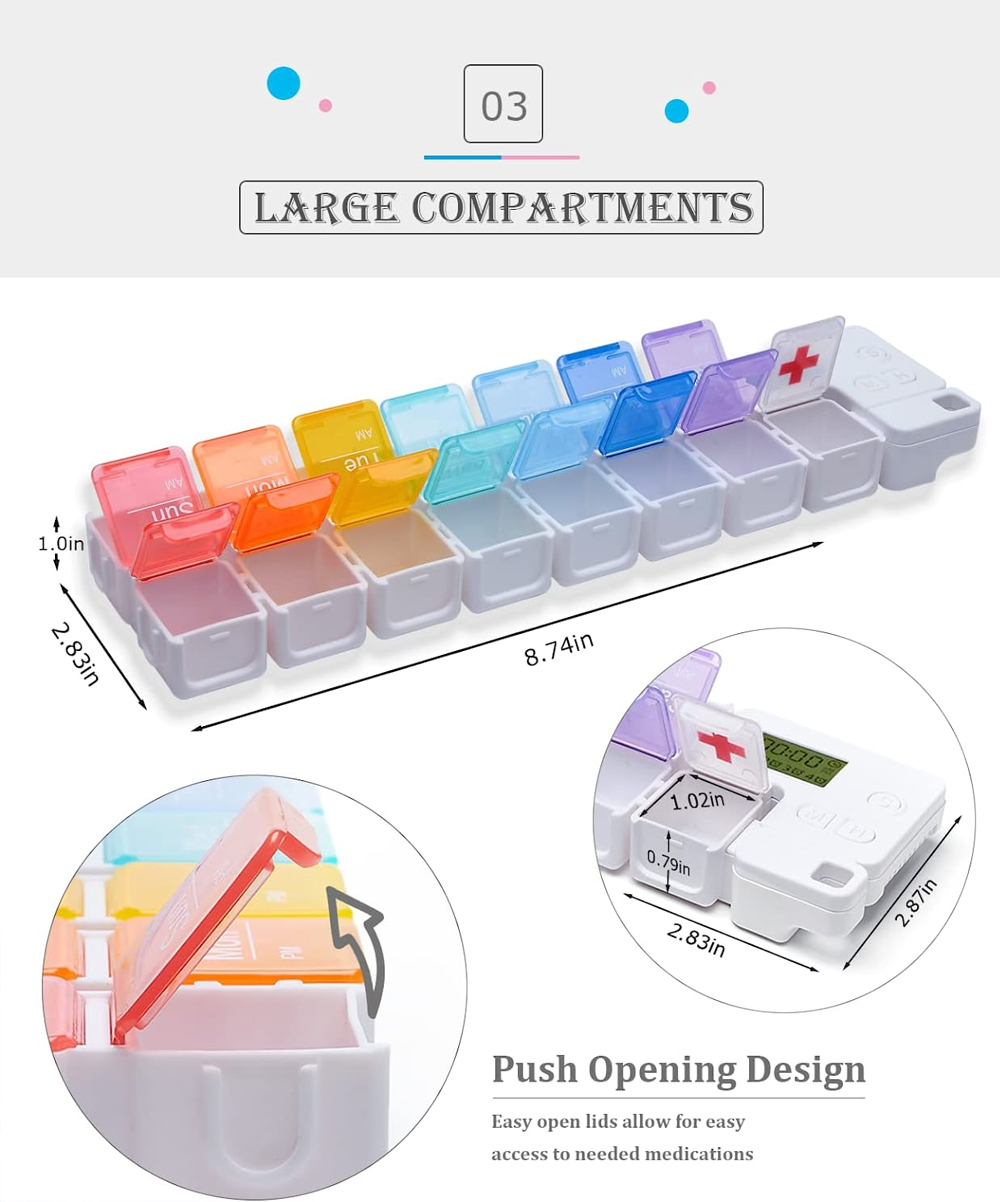 7-Day Pill Organizer with Medi - огляд і ціна Medicine Cabinet Lock