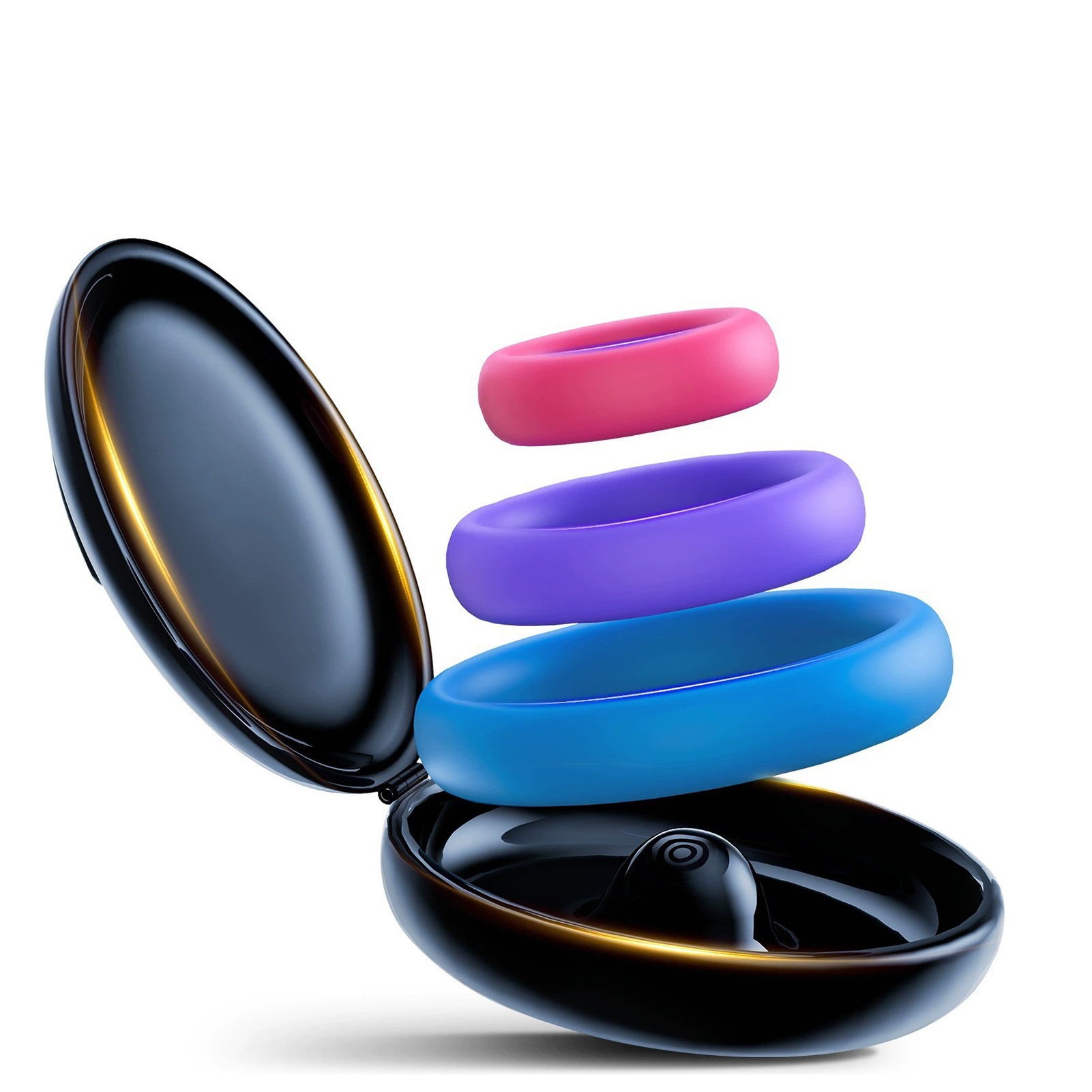 3pcs Silicone Cock Ring With P - огляд і ціна Medicine Cabinet Lock